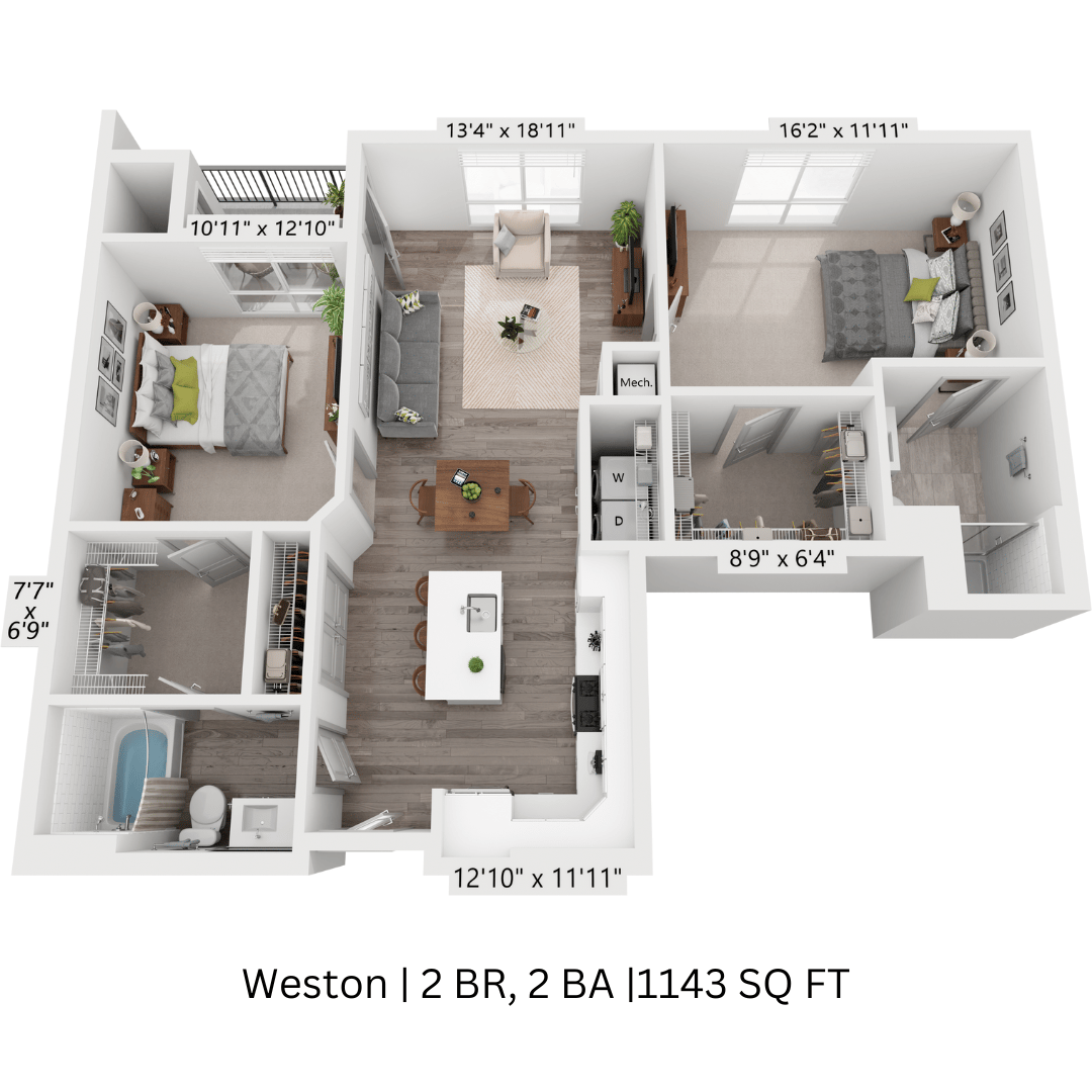 2 bedroom - weston