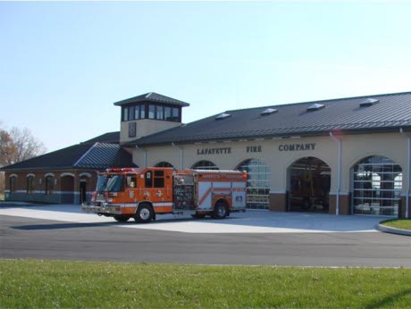 Lafayette Fire Station and Fire Engine